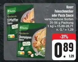 E-Center Knorr feinschmecker oder pasta sauce Angebot