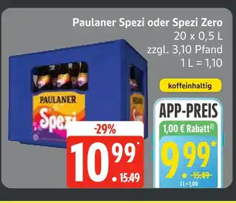 Edeka Paulaner spezi oder spezi zero Angebot