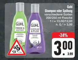 E-Center Guhl shampoo oder spülung Angebot