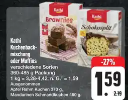 E-Center Kathi kuchenbackmischung oder muffins Angebot