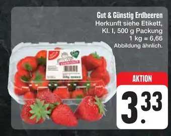 E-Center Gut & günstig erdbeeren Angebot