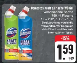 E-Center Domestos kraft & frische wc gel Angebot