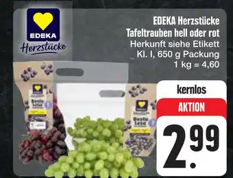 E-Center Edeka herzstücke tafeltrauben hell oder rot Angebot