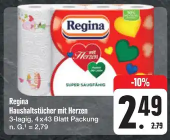 E-Center Regina haushaltstücher mit herzen Angebot