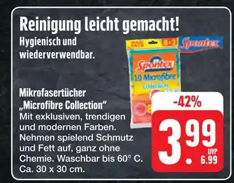 E-Center Spontex mikrofasertücher microfibre collection Angebot