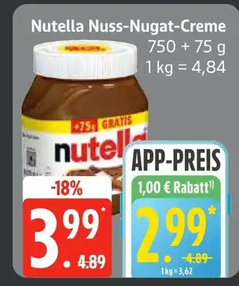 Edeka Nutella nuss-nugat-creme Angebot