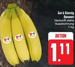 E-Center Gut & günstig bananen Angebot