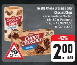 E-Center Nestlé choco crossies oder choclait chips Angebot