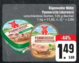 E-Center Rügenwalder mühle pommersche leberwurst Angebot