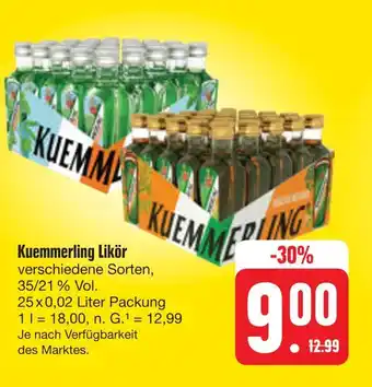 E-Center Kuemmerling likör Angebot