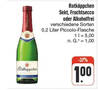 nah & gut Rotkäppchen sekt, fruchtsecco oder alkoholfrei Angebot