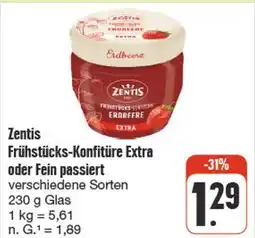 nah & gut Zentis frühstücks-konfitüre extra oder fein passiert Angebot