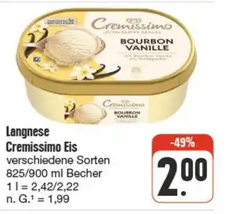 nah & gut Langnese cremissimo eis Angebot