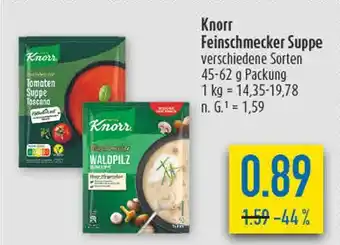 diska Knorr tomaten suppe toscana oder waldpilz suppe Angebot