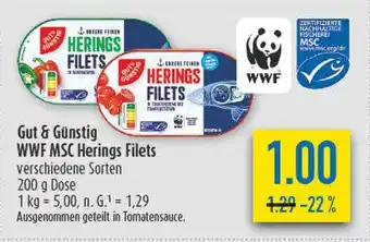 diska Gut & günstig wwf msc herings filets Angebot