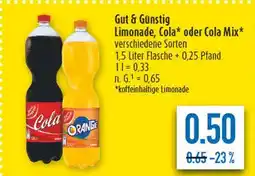 diska Gut & günstig limonade oder cola mix Angebot