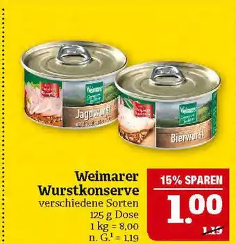 Marktkauf Weimarer jagdwurst oder bierwurst Angebot