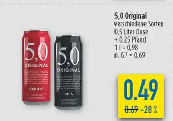 diska 5,0 original export oder pils Angebot