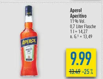 diska Aperol aperitivo Angebot