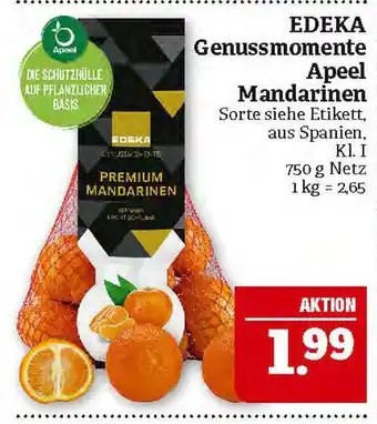 Marktkauf Edeka genussmomente apeel mandarinen Angebot