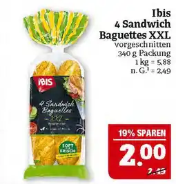 Marktkauf Ibis 4 sandwich baguettes xxl Angebot