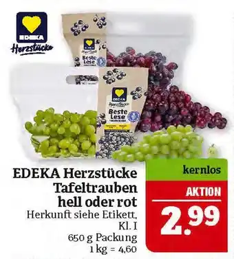 Marktkauf Edeka herzstücke tafeltrauben hell oder rot Angebot