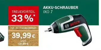 Marktkauf Bosch akku-schrauber ixo 7 Angebot