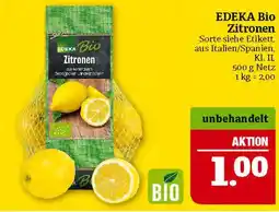 Marktkauf Edeka bio zitronen Angebot