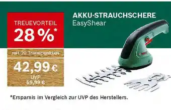 Marktkauf Bosch akku-strauchschere easyshear Angebot