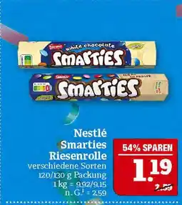 Marktkauf Nestlé smarties riesenrolle Angebot