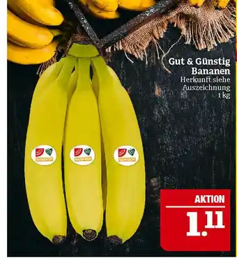 Marktkauf Gut & günstig bananen Angebot