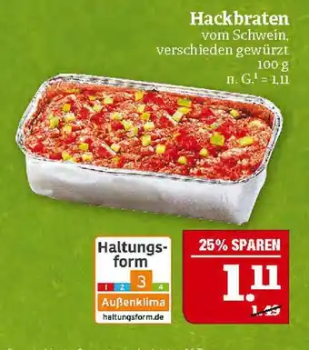Marktkauf Hackbraten Angebot