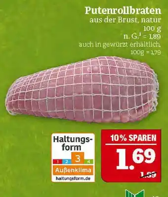 Marktkauf Putenrollbraten Angebot