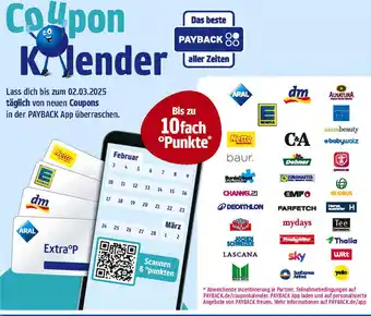 Marktkauf Payback coupon kalender Angebot