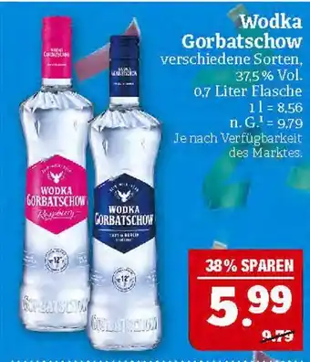 Marktkauf Wodka gorbatschow wodka gorbatschow Angebot