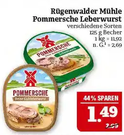 Marktkauf Rügenwalder mühle pommersche leberwurst Angebot