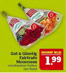 Marktkauf Gut & günstig fairtrade moosrosen Angebot