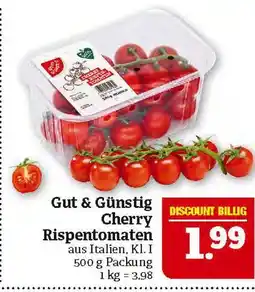 Marktkauf Gut & günstig cherry rispentomaten Angebot