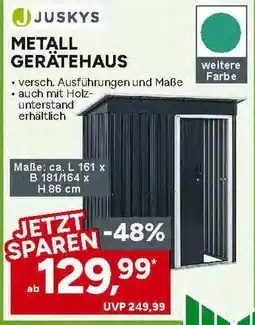 Marktkauf Juskys metal gerätehaus Angebot