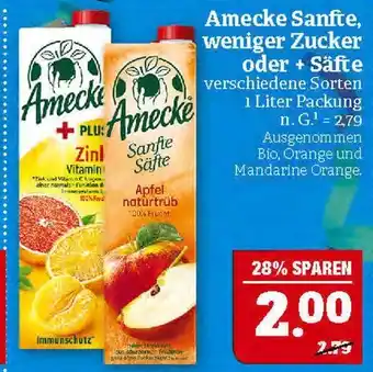 Marktkauf Amecke sanfte, weniger zucker oder + säfte Angebot