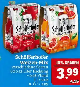 Marktkauf Schöfferhofer weizen-mix Angebot