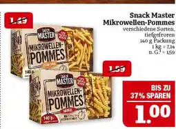 Marktkauf Snack master mikrowellen-pommes Angebot