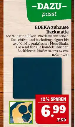 Marktkauf Edeka zuhause backmatte Angebot