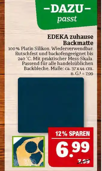 Marktkauf Edeka zuhause backmatte Angebot