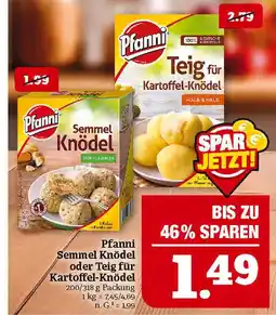 Marktkauf Pfanni semmel knödel oder teig für kartoffel-knödel Angebot