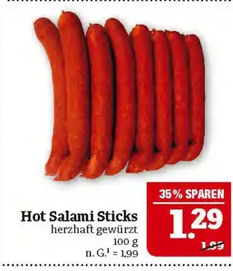 Marktkauf Hot salami sticks Angebot