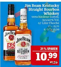 Marktkauf Jim beam kentucky straight bourbon whiskey oder red stag Angebot