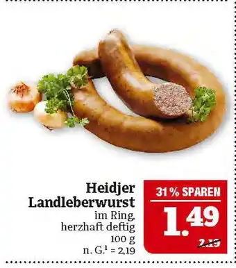 Marktkauf Heidjer landleberwurst Angebot