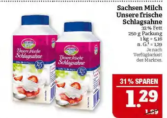 Marktkauf Sachsen milch unsere frische schlagsahne Angebot