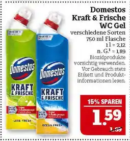 Marktkauf Domestos kraft & frische wc gel Angebot